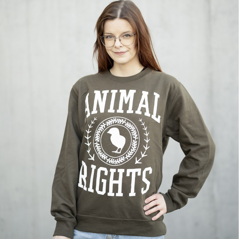 Animal Rights University - Bluza - Zielona Oliwkowa