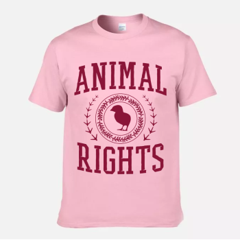 T-shirt Animal Rights University różowy