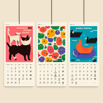 Wall calendar - Agata Małecka for Otwarte Klatki