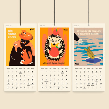 Wall calendar - Agata Małecka for Otwarte Klatki