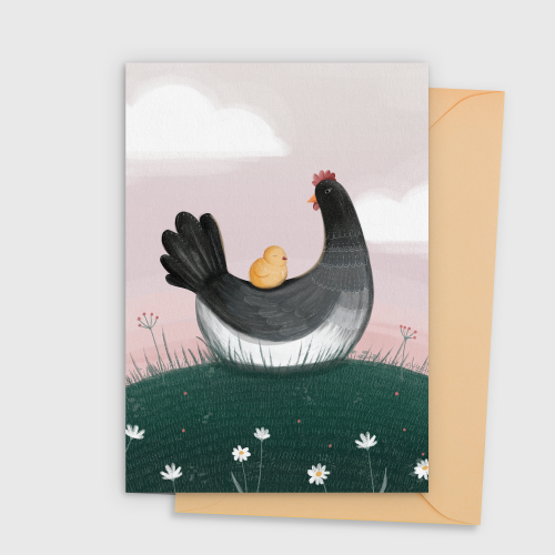 Greetings Card "Mama Hen"