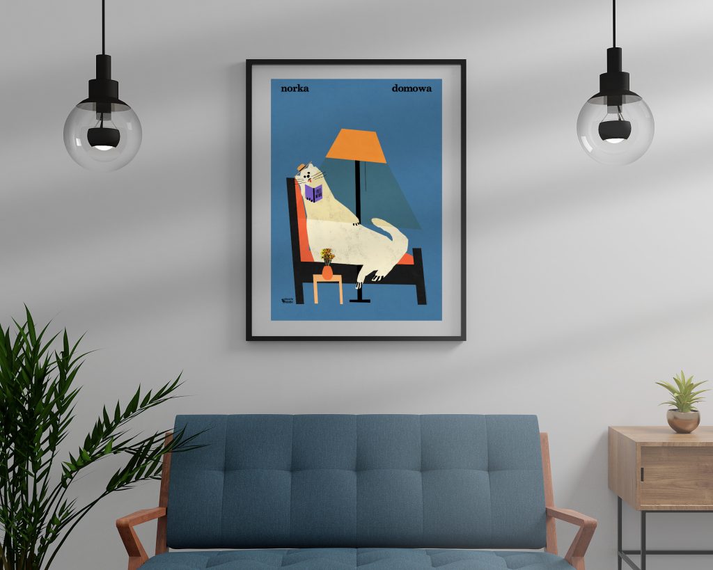 Plakat na ścianę Norka Domowa