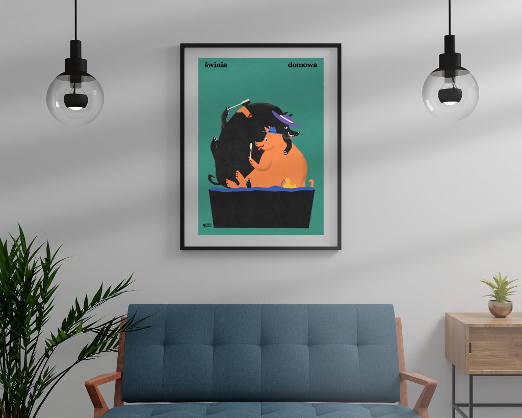 Plakat do salonu Świnia Domowa