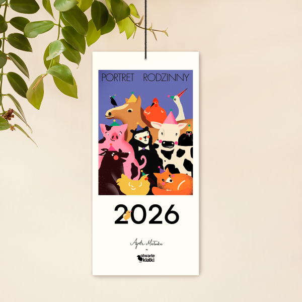 Kalendarz Ścienny 2026 - Agata Małecka dla Otwartych Klatek
